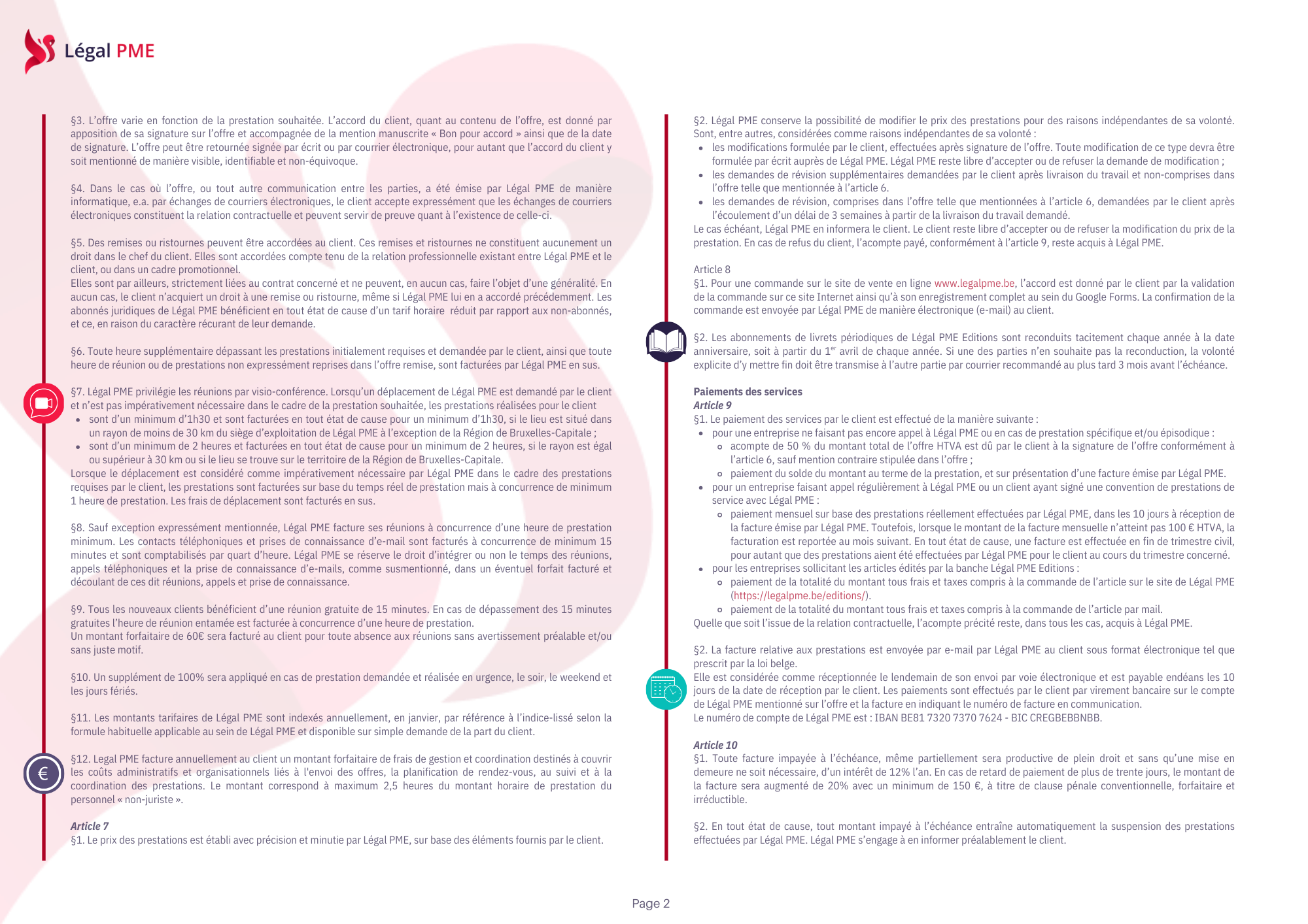 Conditions générales de vente