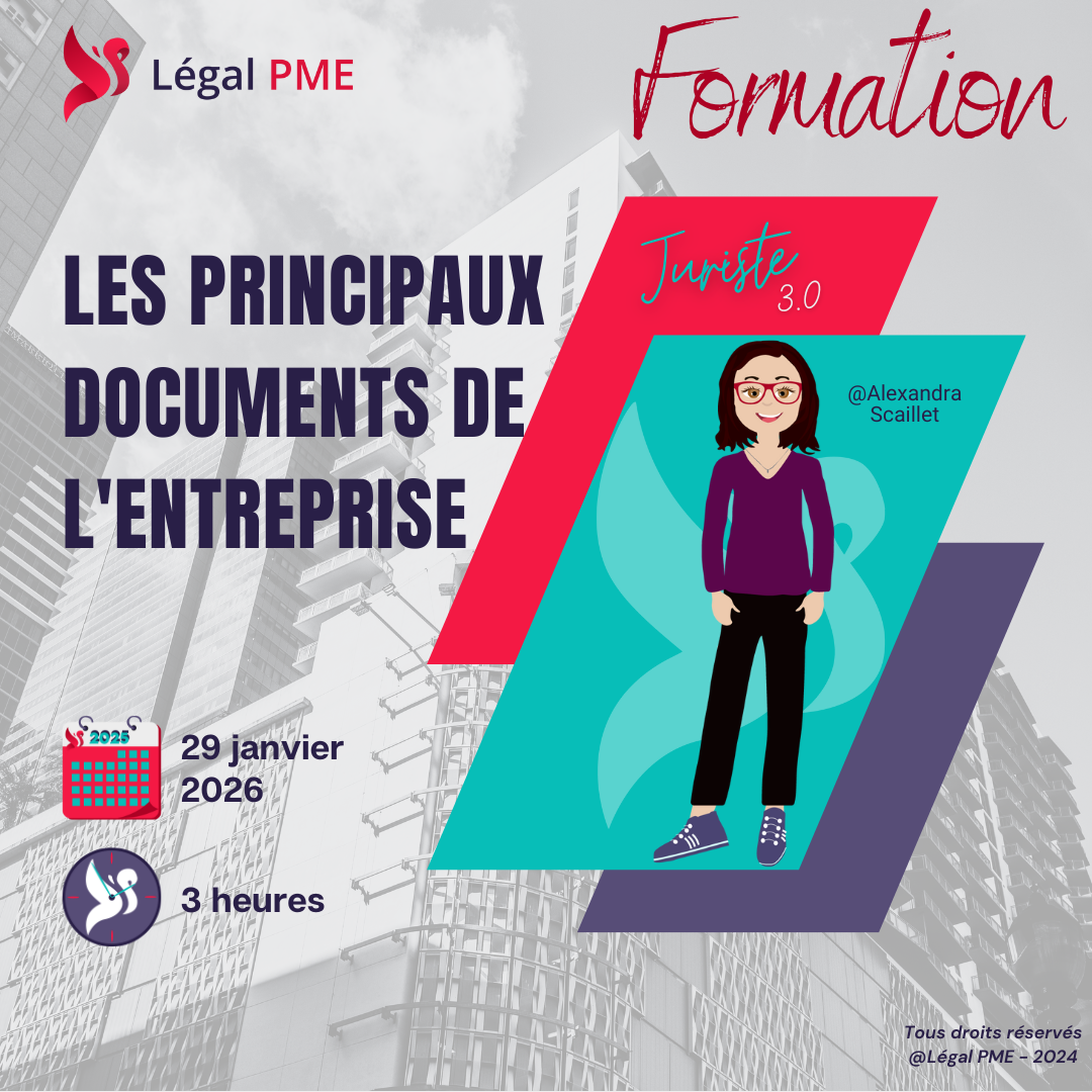 Formation - Principaux documents de l'entreprise