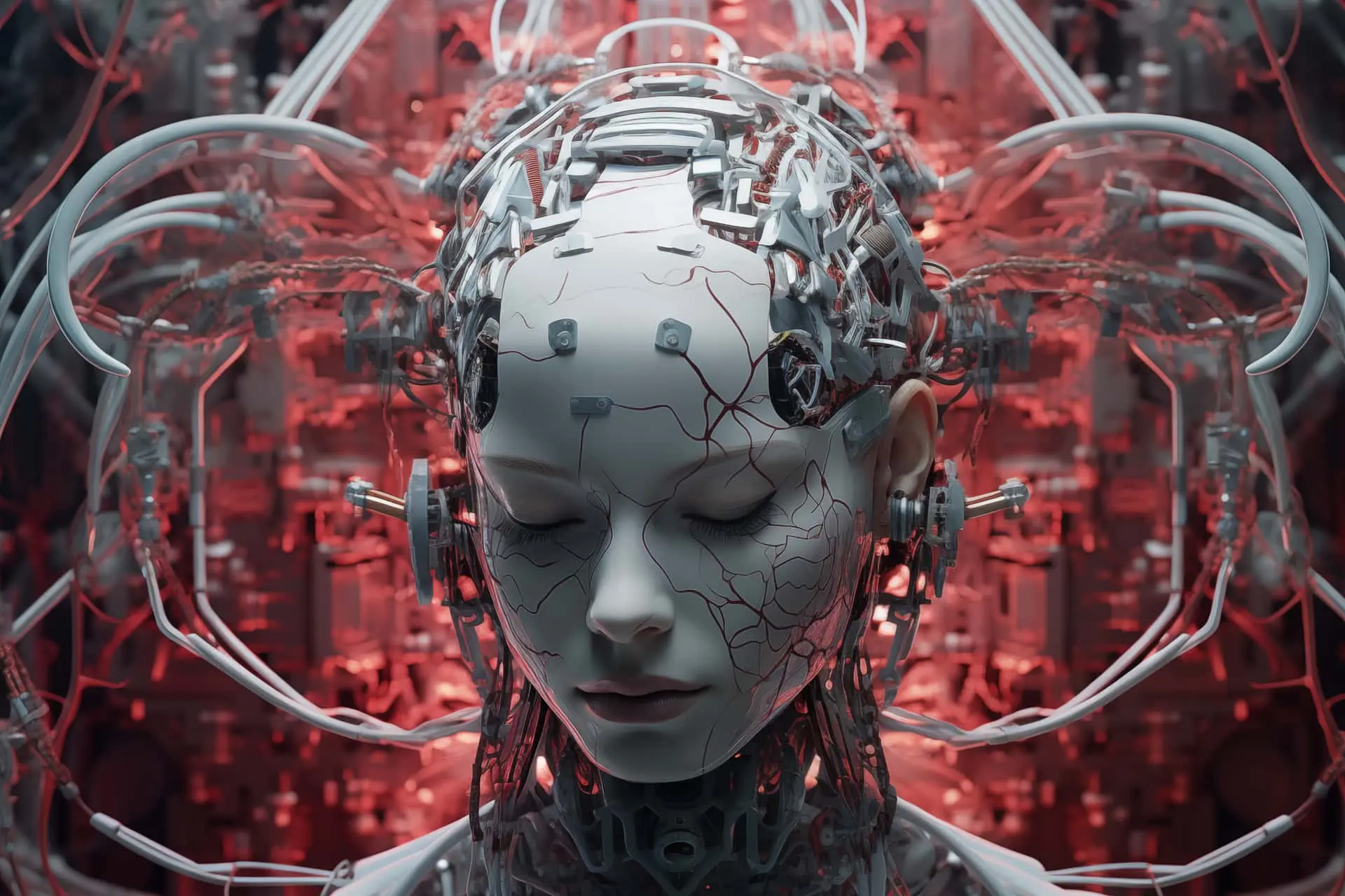 visage ia robotique