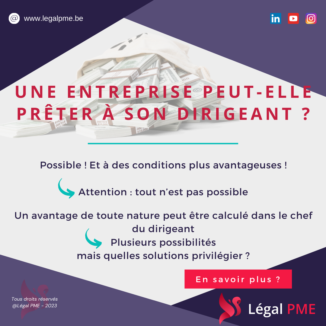 Une entreprise peut-elle prêter à son dirigeant